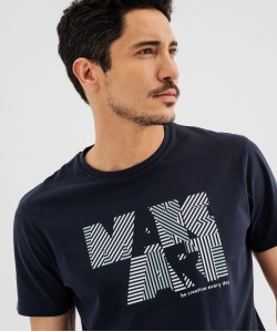 Tee-shirt manches courtes avec inscription graphique homme